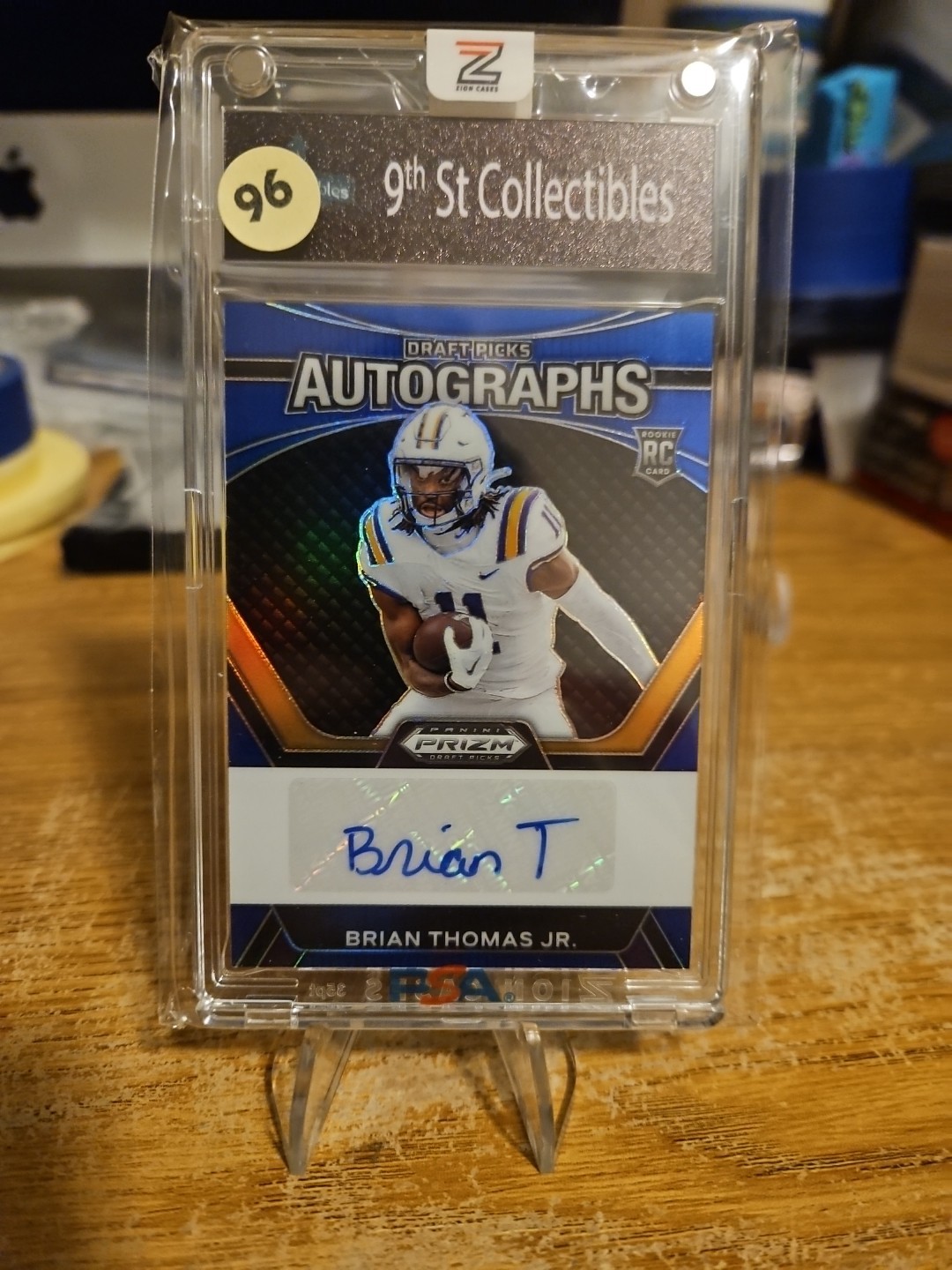 Brian Thomas JR 2024 Panini Prizm Draft Picks Blue Prizm RC Auto #/149