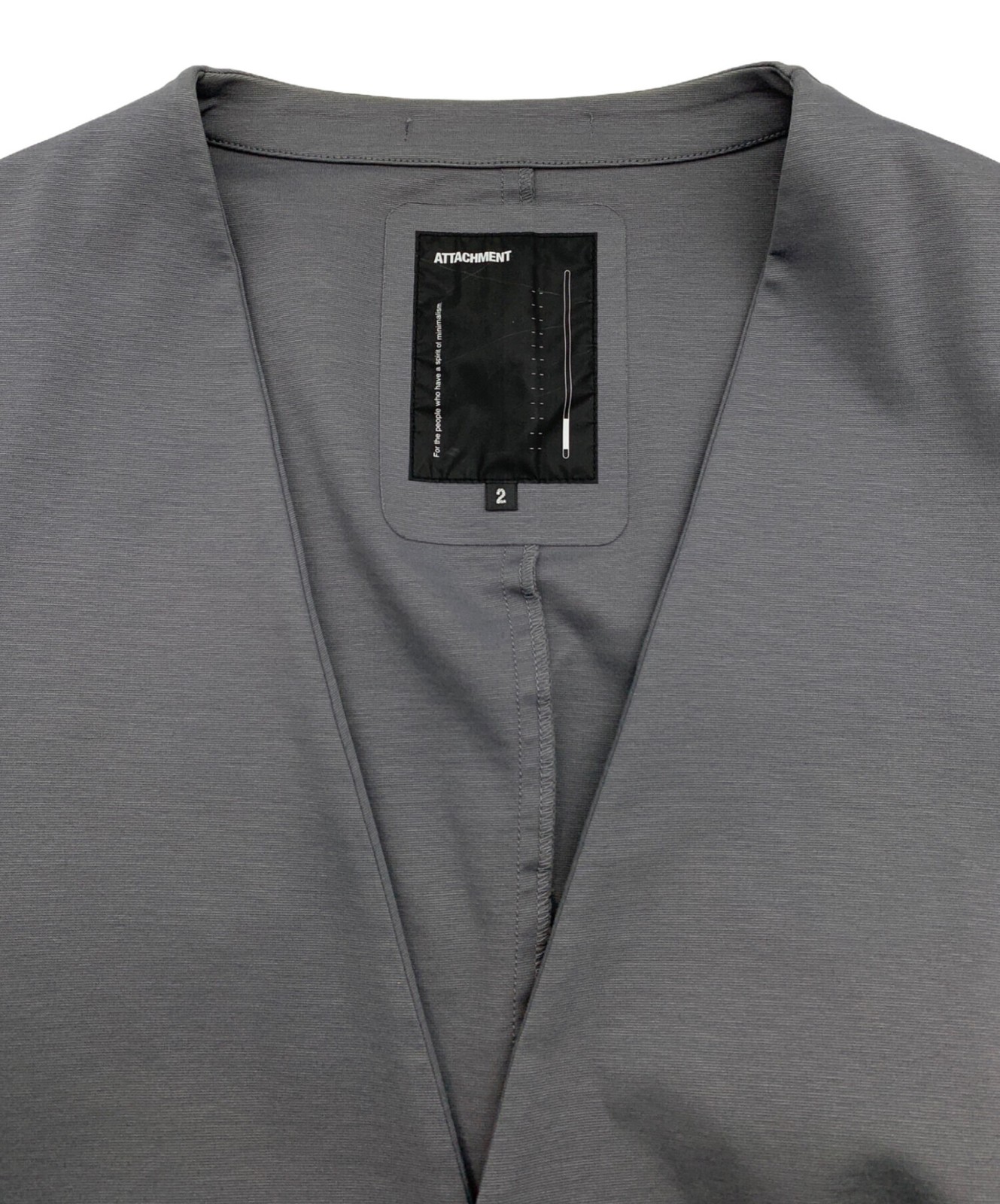 ATTACHMENT Cotton Compressor Collarless Jacket Si… - image 7