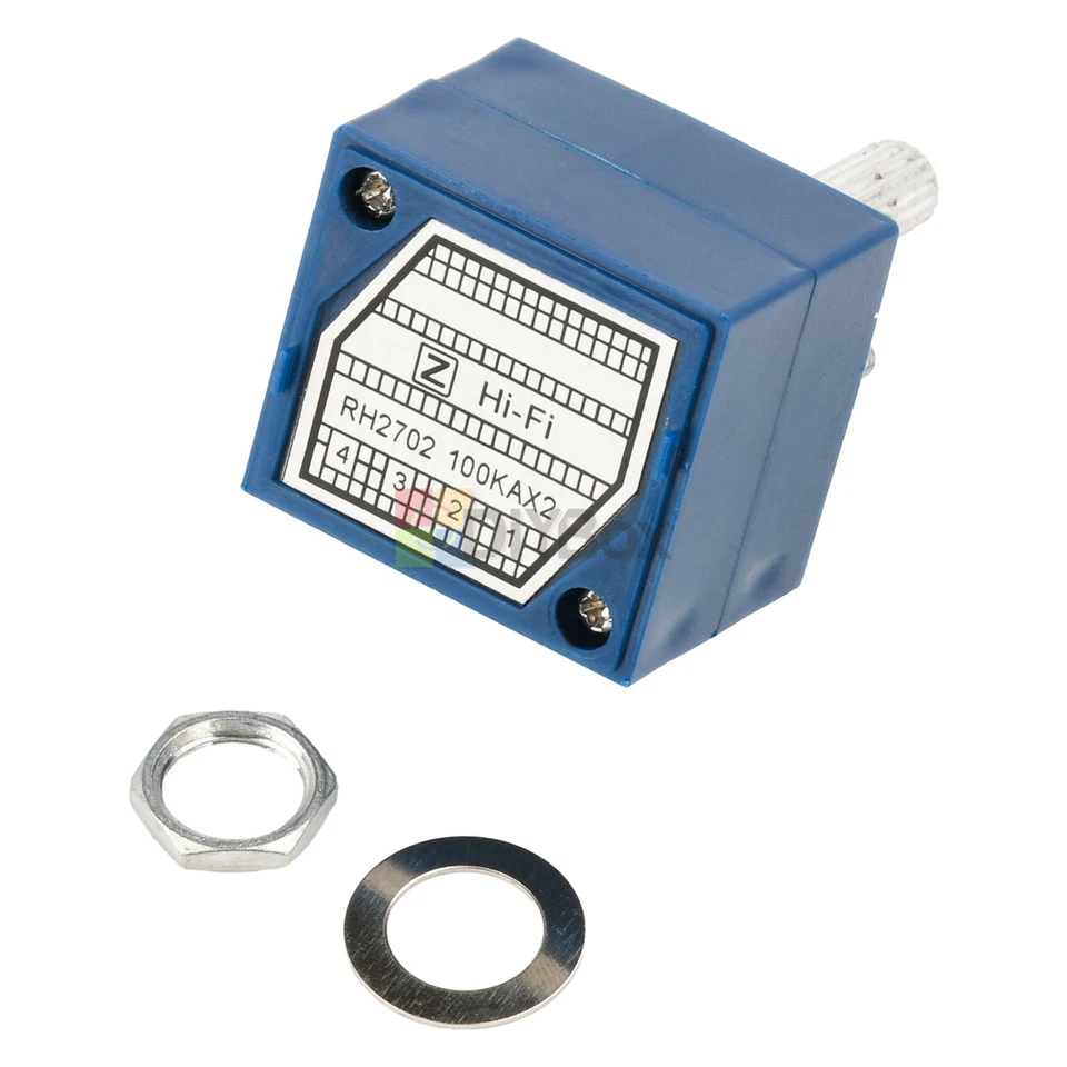 1-10X 100K Log ALSP Audio Amp Volume Control Potentiometer Pot Stereo W Loudness - Image 3 of 4