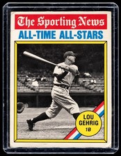 1978 Topps Lou Gehrig #341 All-Time All-Stars Yankees HOF Vintage Baseball