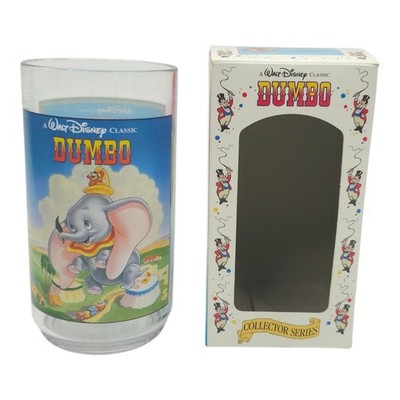Walt Disney Classic Dumbo Plastic Glass 1994 Burger King Collector Series Boxed