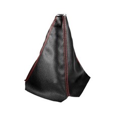 Car Shift Knob Dust Cover, Gear Shift Knob Cover for Protection, Black Red PU