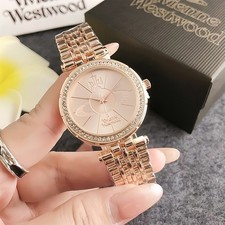 Womens V!vinne Westwood Quartz Watch Fashion Small Dial Round Roman Wristwatch