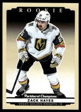 2022-23 Parkhurst Champions RC Zack Hayes Rookie Vegas Golden Knights #272
