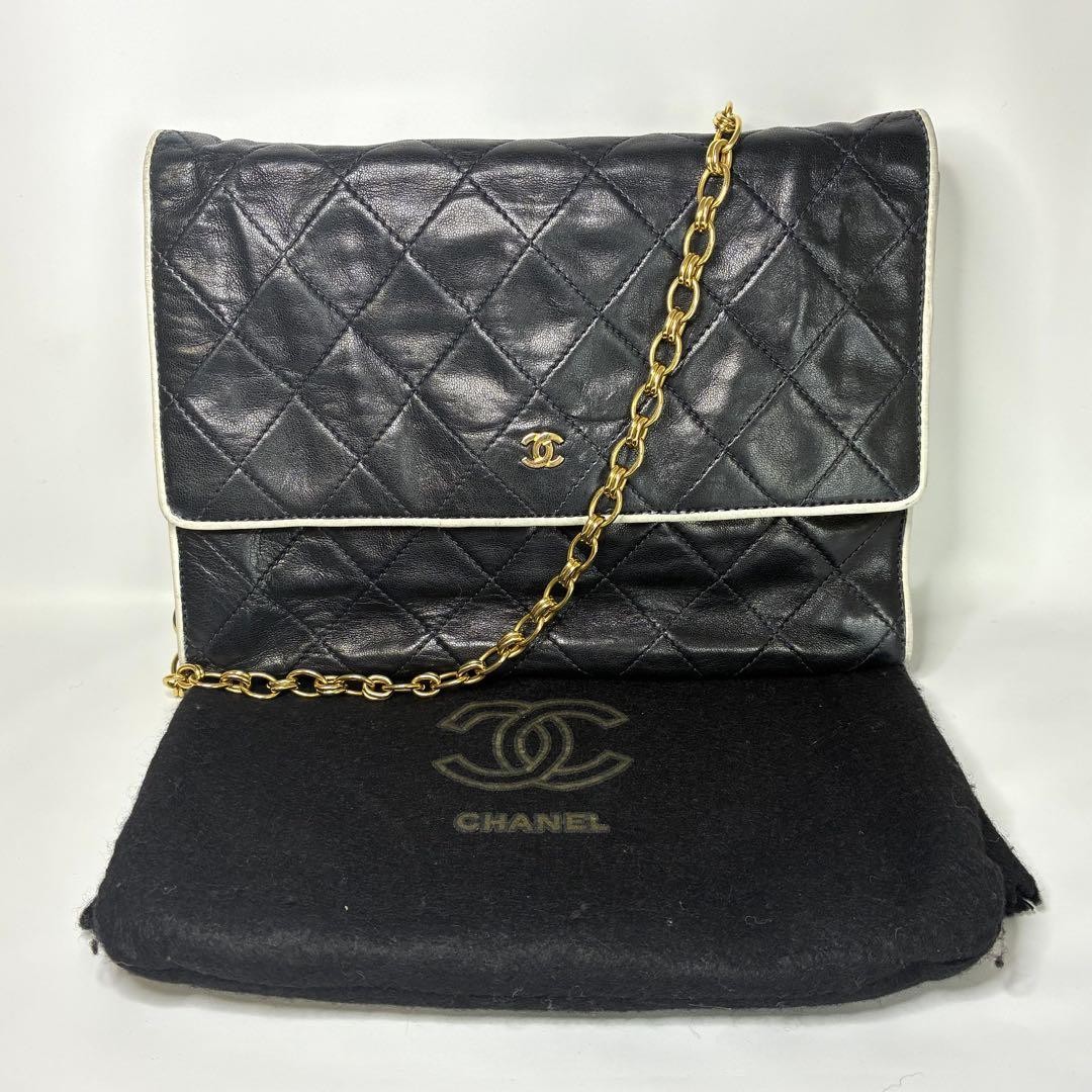 Chanel Coco Mark Matelasse Leather Chain Shoulder Bag Pre-Owned From Japan