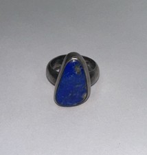 Vintage 925 Sterling Silver Lapis Lazuli Ring / Size 7