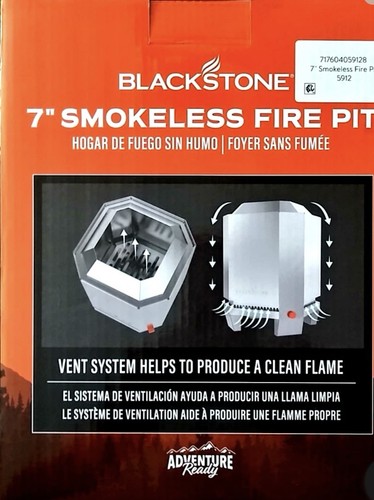 Blackstone Modell 5912 Adventure Ready 7" Edelstahl rauchfreie Feuerstelle - Bild 2 von 5