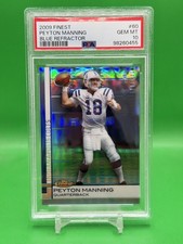 2009 Topps Finest Peyton Manning #60 Blue Refractor /429 PSA 10