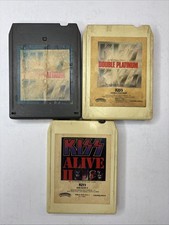 KISS 8 TRACK LOT- ALIVE 2/DOUBLE PLATINUM VOL 1 2