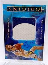 2020-21 Panini Origins #RJJ-MAN Nico Mannion RC Jumbo Jersey Teal /25