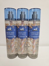 3pc Bath and Body Works Cereal Milk Soft Serve Fine Fragrance Mist Spray New