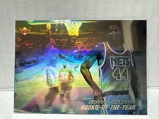 VTG Derrick Coleman Nets 1991 Upper Deck Hologram Insert Insert AW7 B5