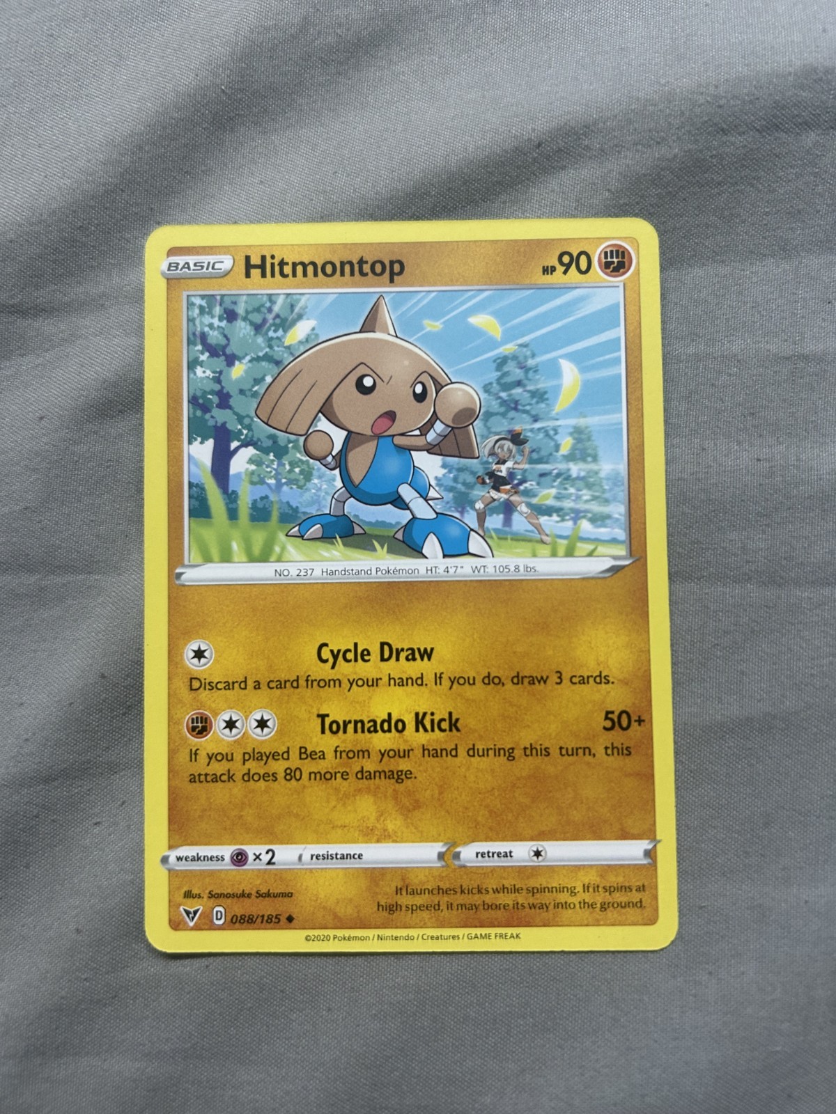 Hitmontop Pokémon Card