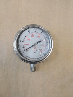 #ad PRESSURE GAUGE LIQUID FILLED GRAINGER $41.99