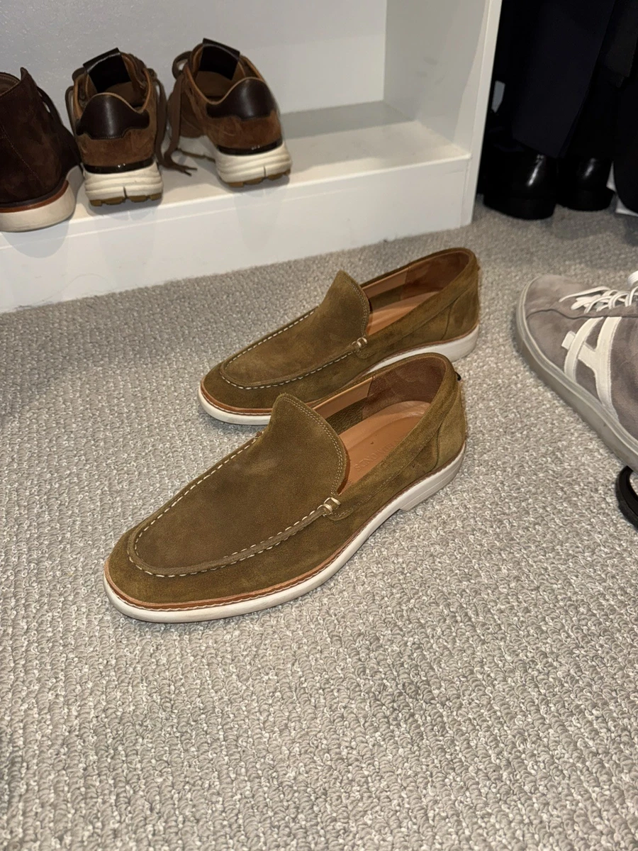 Allen Edmonds Wilder Suede Venetian Loafers Slip On Dress Shoes Brown Sz 9.5D Allen Edmonds Brown Casual Shoes for Men for sale | eBay main image 3