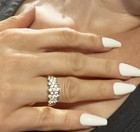 Diamond Ring Engagement Anniversary (1/2 Ct) Solid 10k YG Sz 6.5 — photo 1