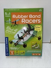 Rubber Band Racers 5-in-1 STEM Experiment Kit new, open box