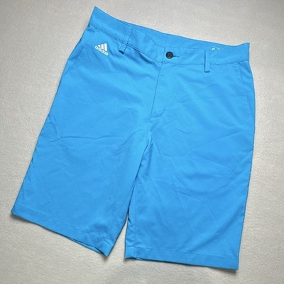 Adidas Golf Shorts Mens 30 Blue Climalite Performance Flat Front Sport 0073
