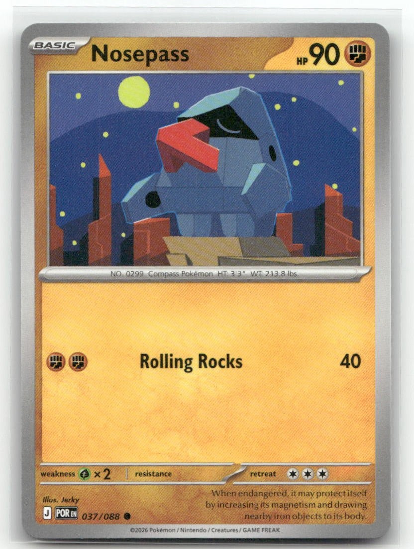 Nosepass ME03: Perfect Order 037/088 Pokemon TCG