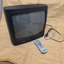 Magnavox Retro Gaming Crt TV 13" Television MT1331B301 Tested Works Vtg Remote