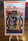 2024 Panini Select - Concourse Jayden Daniels #26 Red/Blue Shock Prizm(RC) PSA 9