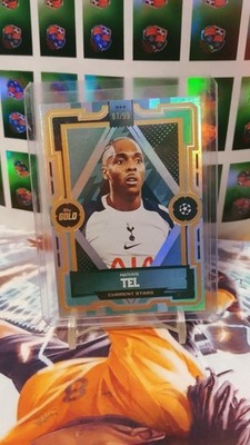 Mathys Tel /99 Topps Gold Tottenham Hotspurs Frankreich