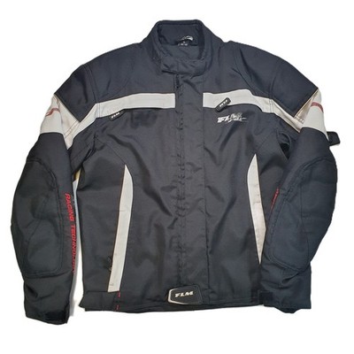 FLM Motorradjacke Racing Technology Herren Größe S 46/48 Schwarz