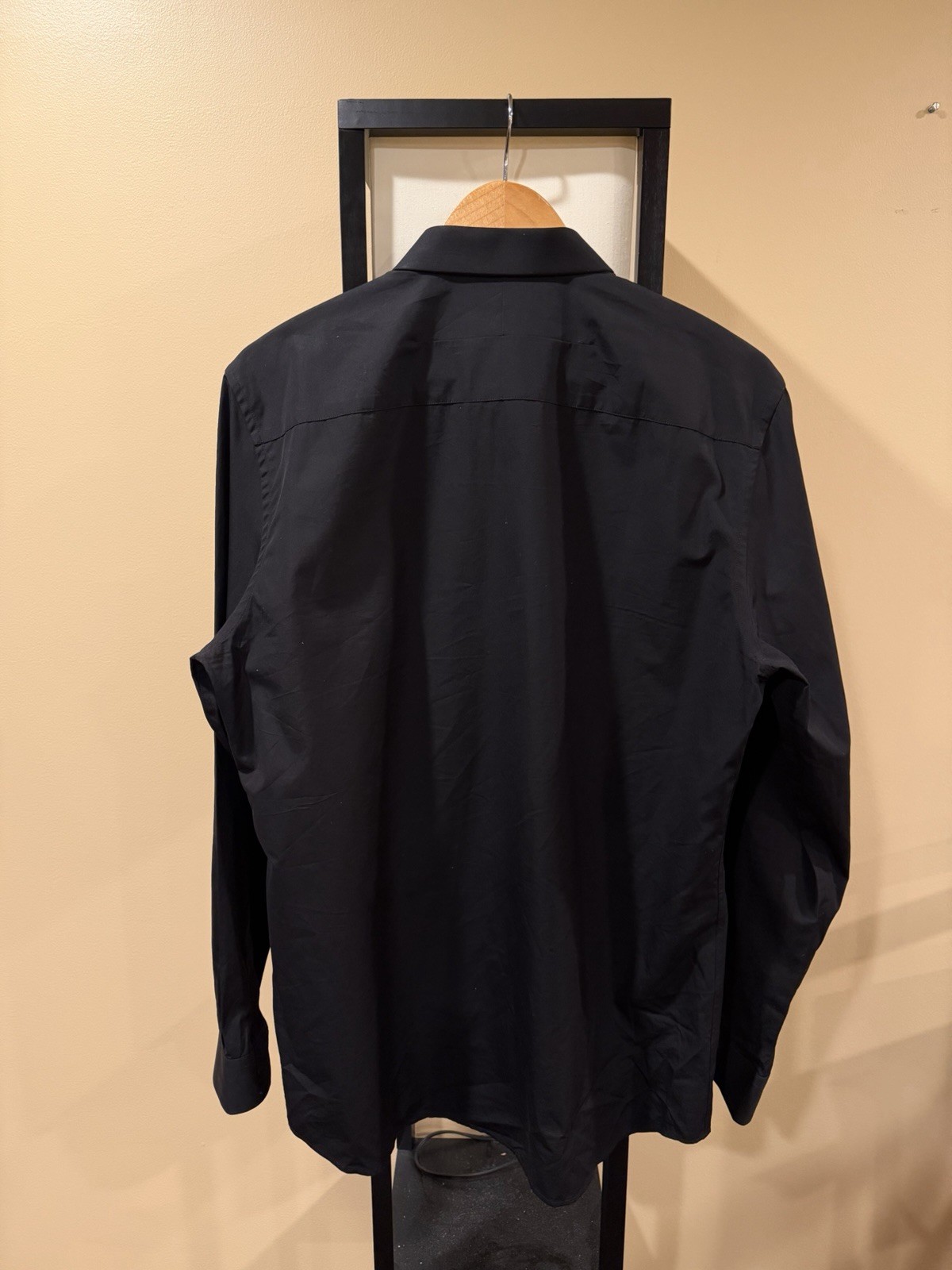 Givenchy Red Star Embroidered Collared Black Butt… - image 8