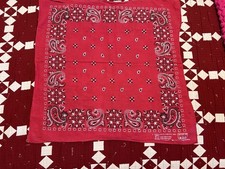 VTG All Color Colorfast Paisley Bandana 1980s Paris 100 Cotton Made In The USA
