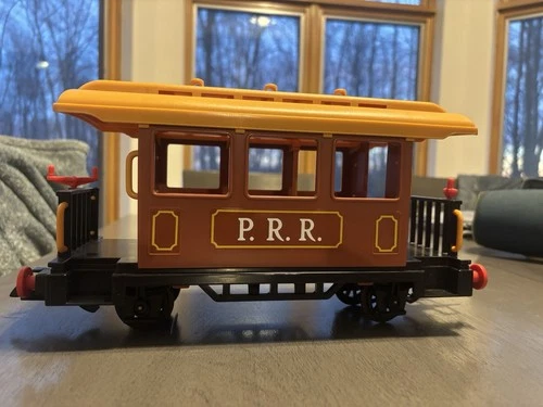 Playmobil #4120 Passenger Car Western Train Set - Vintage Toys 1987 with box