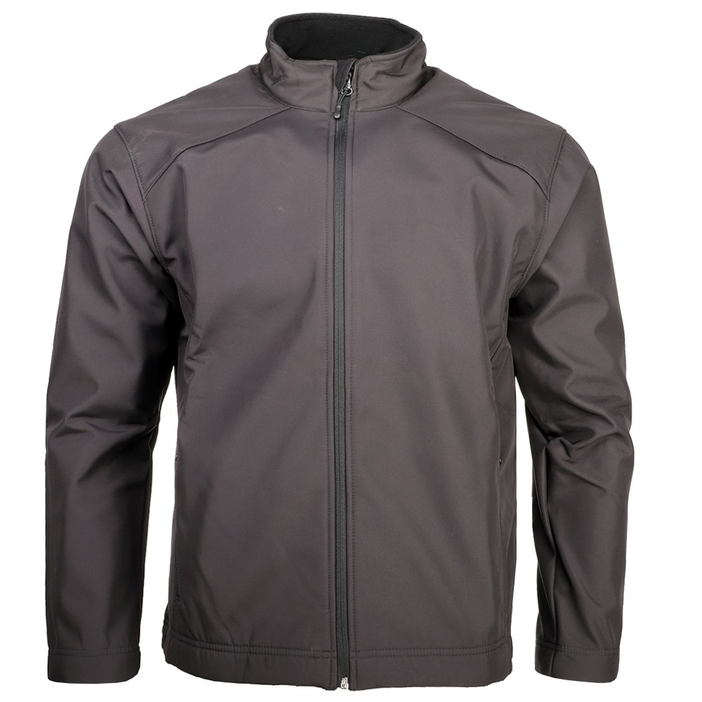 Page & Tuttle Softshell Long Sleeve Windbreaker Mens Black Casual Athletic Outer