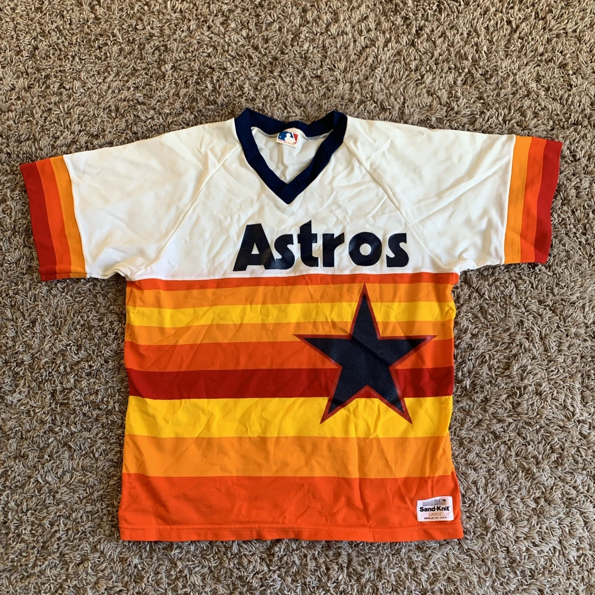 Maillot Vintage Houston Astros - Roger Clemens - Taille S - Fabriqué Aux USA - Rayures
