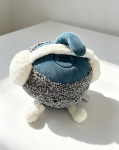 Jellycat Amuseable Ice Curling Rock Plush Toy With Earmuffs Soft Stuffed Doll