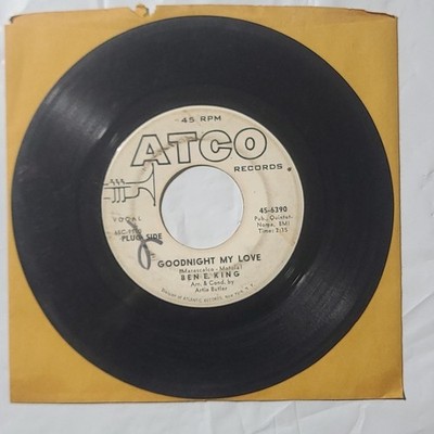 Ben E. King ~ Goodnight My Love/ I Can't Break The News To Myself ~45 Promo