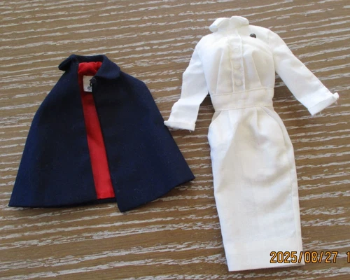 VINTAGE BARBIE Registered Nurse #991  Cape & Dress Uniform with Pin
