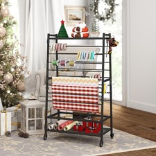 Ribbon Holder, Rolling Ribbon Storage Organizer Rack for Craft Room, 16 Tier ...