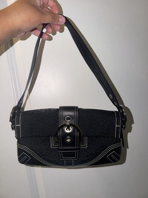 Coach Vintage Y2K Small Signature Buckle Flap Soho Shoulder Bag