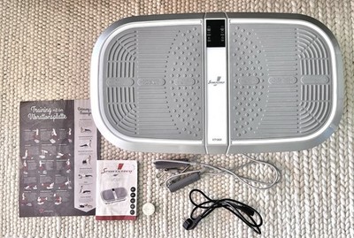 Sportstech VP300 Vibrationsplatte 3D Oszillation Bluetooth Speaker Zubehör weiß