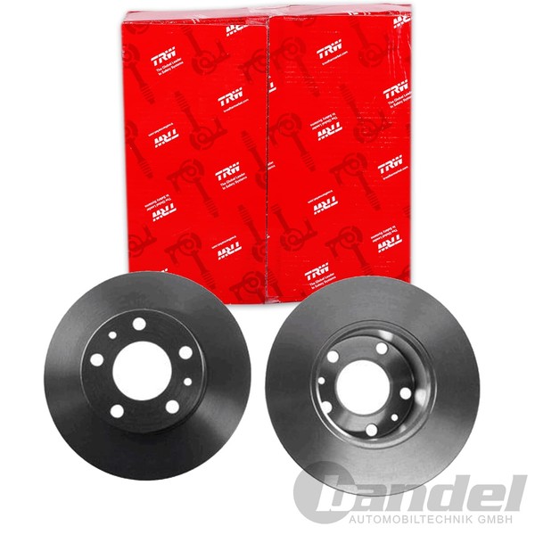 2X TRW Bremsscheiben 280Mm Voll Vorne Passend FÜR CitroËN Jumper Fiat Ducato-image