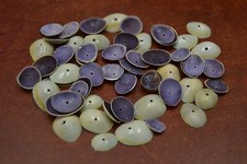 100 PCS DRILLED RING TOP COWRIE SEA SHELL BEADS CHARMS T-429