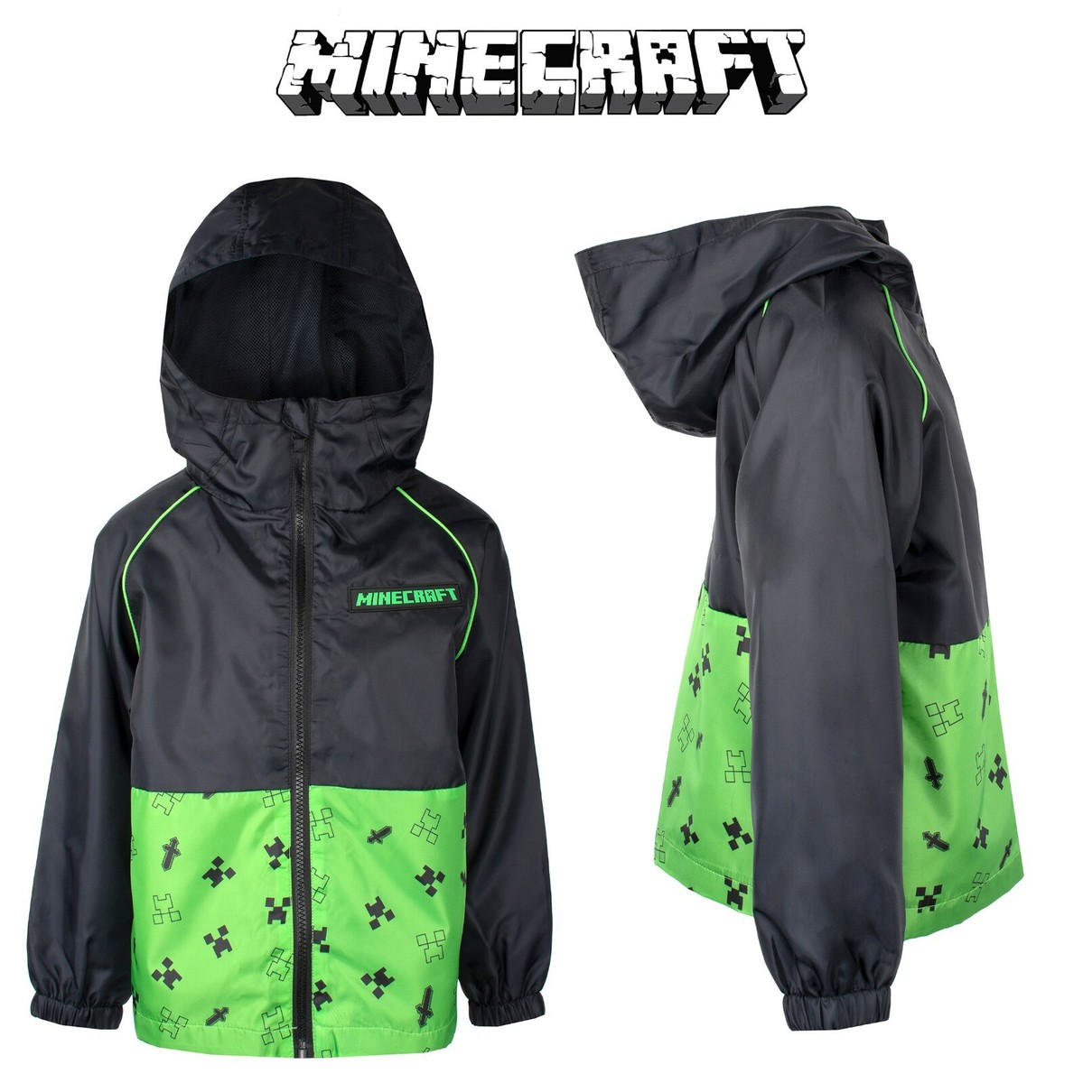Giacca Impermeabile Minecraft Con Cappuccio - Design Ufficiale, Per Bambini E Fan - Foto 8