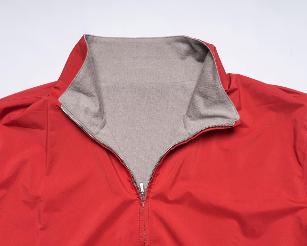 Loro Piana $3,750 Grenadine Red Storm System Reversible Cashmere Loro Piana $3,750 Grenadine Red Storm System Reversible Cashmere