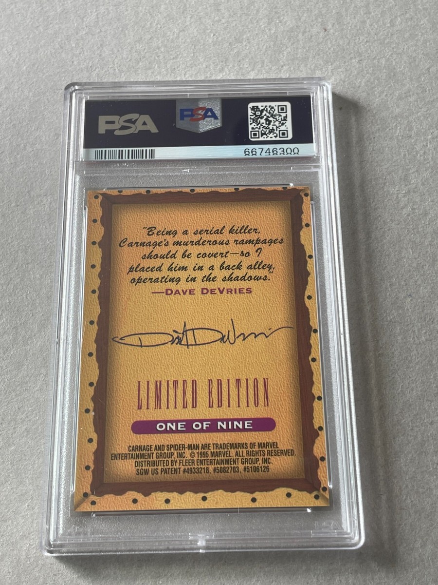 希望金額頂きました。NIGEL CABOURN LYBRODECKWADERS 1995 Fleer Ultra SPIDER-MAN Masterpieces CARNAGE Limited Edition