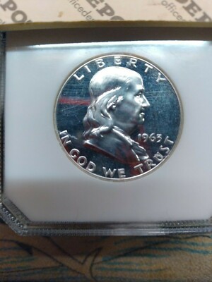 1963 - one US 50 cent coin Franklin - nice