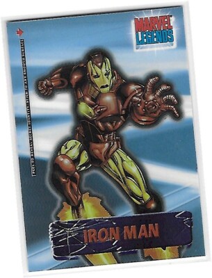 Marvel Legends - 5 of 5 ''Iron Man'' ''Secret Identity'' Chase Card - Topps 2001
