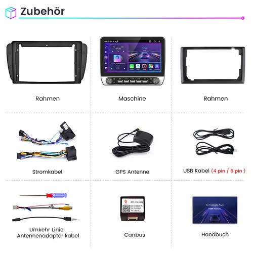 Autoradio 2+64GB Carplay Android 14 per Seat Ibiza 6j 2009-2013 GPS Navi WIFI FM - Foto 17 di 17