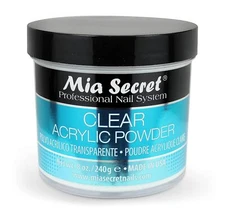 Mia Secret Clear Acrylic Powder (8oz) - Made in USA