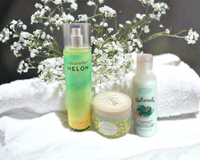 Sarah Michaels Cucumber Honeydew Cream + Cucumber Melon Mist & Body Lotion Lot