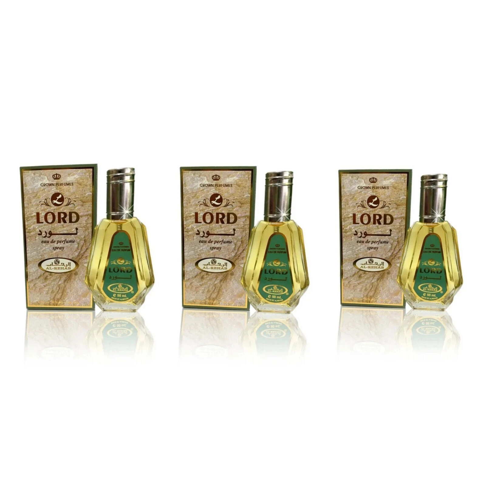 Lord 50ml (pack of 3) Eau De Perfume Spray By Al-Rehab