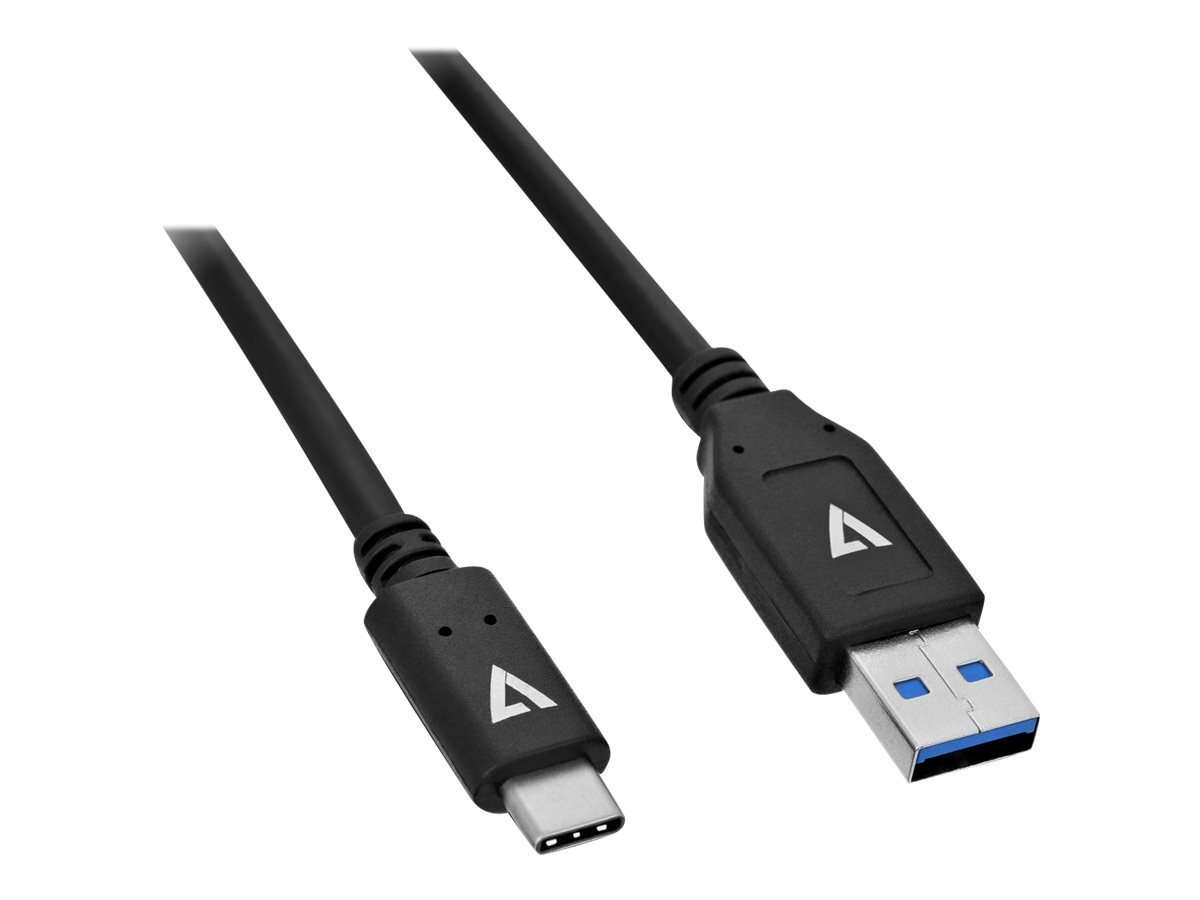 V7 V7U3.1AC-1M-BLK-1E USB3.1A to USB-C Cable 1m Black